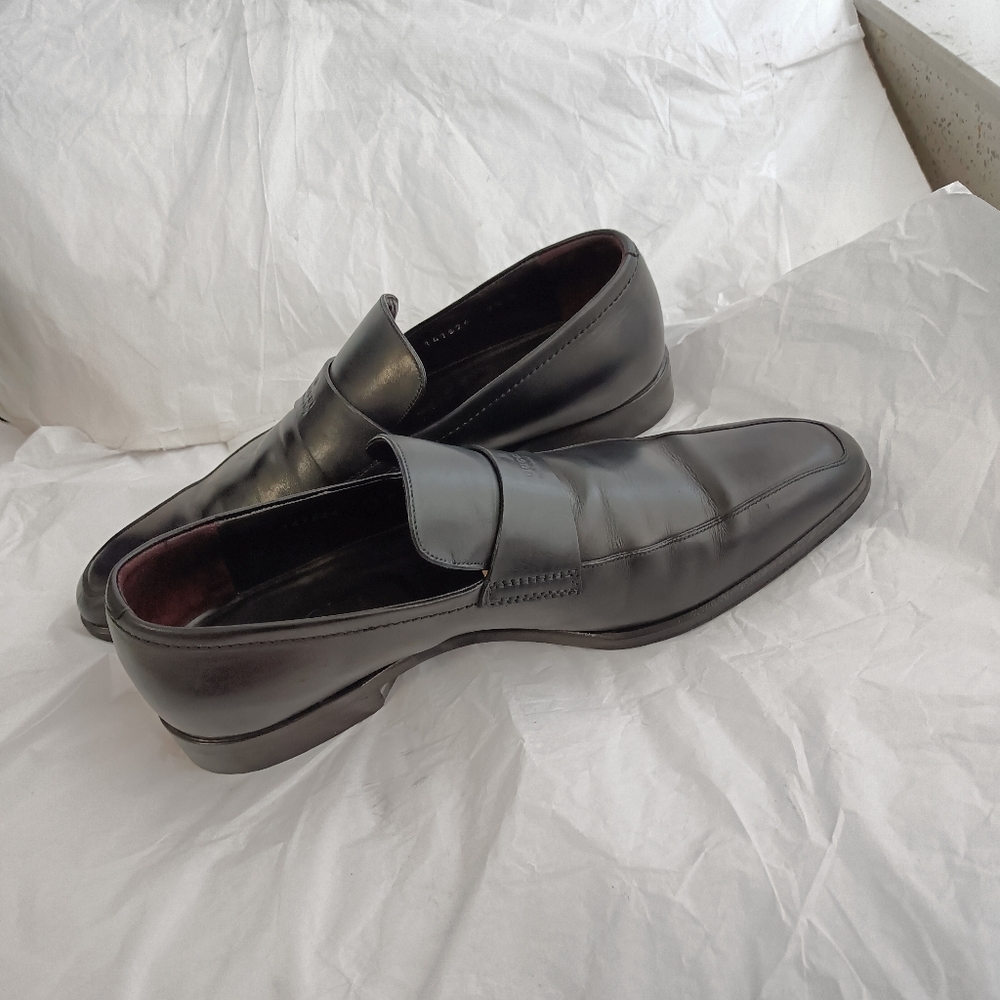 Gucci Logo Mens Leather logo luxury Shoes Loafers size UK 7.5 us 8 - Picture 7 of 16